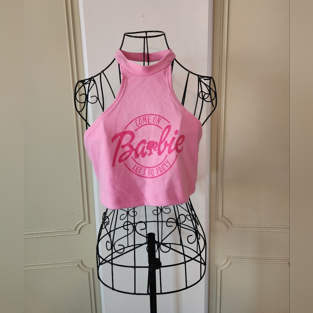 Pink Barbie Crop Top Size XL, Barbiecore